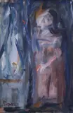 Enzo Pregno, Figura, oil on canvas