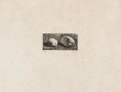Natura morta con pane e limone by Giorgio Morandi, 1921, etching on rame, offered May 2023