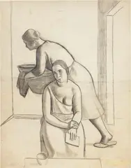 Mattutino by Mario Tozzi, 1920, pencil on paper, offered May 2023