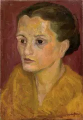Ritratto di donna by Mario Mafai, 1942, oil on canvas, offered May 2023