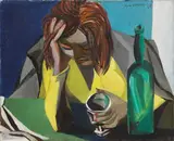 Renato Guttuso, Bevitrice in giallo