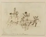 Paul Klee, Noch eine Tierdressur, 1923, ink on paper