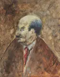 Ritratto di F. Lyon by Ottone Rosai, 1942, oil on panel, offered May 2023