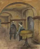 Ottone Rosai, Interno di caffè con figure