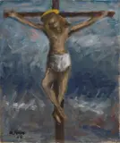 Crocifisso by Ottone Rosai, 1948, oil on canvas, offered May 2023