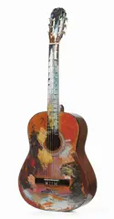 Chitarra by Giuseppe Chiari, 1997, mixed media on chitarra, offered May 2023
