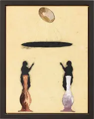 Giuseppe Gallo, Libero dialogo, 2010, encausto and oil on panel