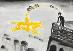 Senza titolo by Enzo Cucchi, 2006, watercolour on paper, offered May 2023