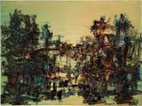 Mario Nigro, The Cosmos Revolution 14, 1958, oil and mixed media on canvas