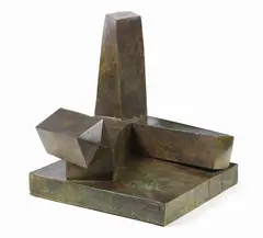 Giò Pomodoro, Cartesio, scultura in bronze
