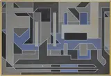 Victor Vasarely, Gris-2, 1948, oil on canvas