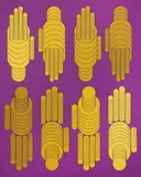 Victor Vasarely, Koe-Kez, 1987, acrylic on canvas
