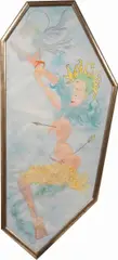 Luigi Ontani, Ratto di Ganimede in NY, 1983, watercolour on paper