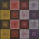 Victor Vasarely, Rylla, 1988, acrylic on canvas