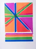 Piero Dorazio, Senza titolo, 1968, lithograph a colori