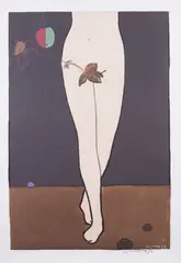 José Ortega, Eva, lithograph a colori