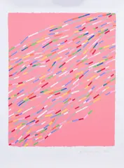 Senza titolo by Piero Dorazio, 1997, screenprint a colori, offered May 2023