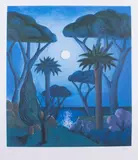 Salvo, Notturno, Acquatinta a colori