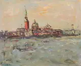 Venezia by Enzo Pregno, oil on canvas, offered May 2023