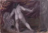 Ugo Capocchini, Nudo, 1940, oil on canvas