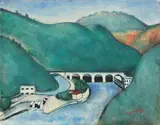 Cesare Breveglieri, Paesaggio, 1945, oil on canvas