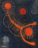 Fulvio Pendini, Costellazioni, oil on canvas