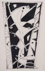Senza titolo by Angelo Savelli, 1948, mixed media on paper, offered May 2023