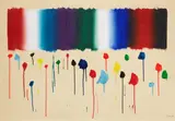 Ennio Finzi, Senza titolo, acrylic on paper