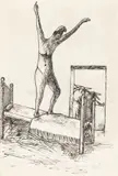 Ottone Rosai, Alzatomi in piedi sul letto, nudo come Dio mi fece..., 1929, inchiostro and pencil on paper