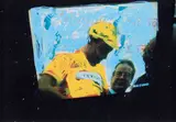 Mario Schifano, Tre foto, 1990, mixed media on fotografia