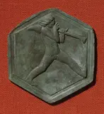 Marino Marini, Putto che suona, formella in bronze