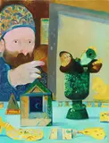 Senza titolo by Antonio Possenti, 1993, oil on canvas board, offered May 2023