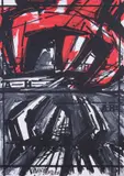 Vinicio Berti, Emblema Multiplo, 1H-A-H, 1977, acrylic on canvas