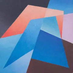 Spazio dinamico by Osvaldo Peruzzi, oil on cardboard, offered May 2023