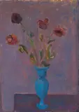 Mario Mafai, Natura morta (Vasetto blu con fiori)