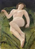 Giovanni Colacicchi, Nel sonno, oil on canvas