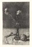Llewelyn Lloyd, Natura morta con fiori, 1916, lithograph on paper