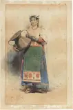 Ciociara by Angiolo Tommasi, watercolour on paper applicata on card, offered Apr 2023