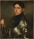 Armando Spadini, Autoritratto con la corazza
