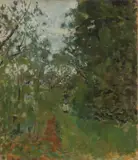 Telemaco Signorini, Bosco a Careggi, 1885, oil on canvas
