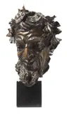Vincenzo Gemito, Testa di satiro, scultura in bronze