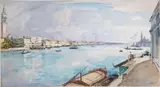Fioravante Seibezzi, Veduta del Canal Grande, oil on canvas