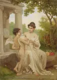 Vittorio Tessari, Venere e Cupido, oil on canvas