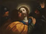 La cattura di Cristo by Giovanni Francesco Gessi, oil on canvas, offered Apr 2023