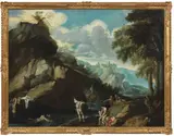 Marco Ricci, Paesaggio con bagnanti