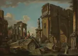 Giovanni Paolo Panini, Capriccio architettonico con l'Arco di Costantino