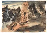 Mario Sironi, Figura, tempera and ink on paper