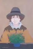 Marcello Boccacci, Figura, oil on cardboard