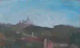 Norma Mascellani, San Luca, oil on compensato