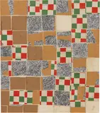 Remo Bianco, Senza titolo, collage on canvas board